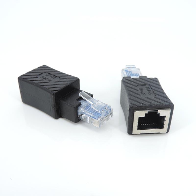 

1 шт./2 шт./5 шт. RJ45 «папа» к RJ45 «мама» Cat5/6 адаптер расширения локальной сети Ethernet, угловой разъем для компьютера, ноутбука 1pcs