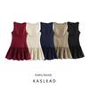 Kaslead New Arrival Women's Clothing Fashion Style Fashion Minimalist Bowknot Decoration Sleeveless Dress