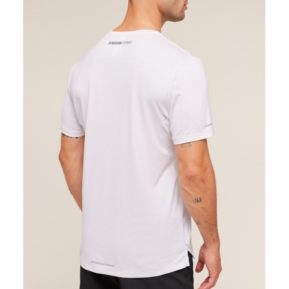 Gymshark Running T shirT whiTe A3c2s Wb57