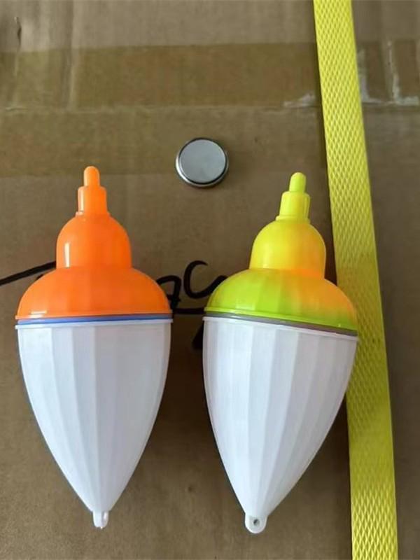 Color-Changing Electronic Fishing Bite Indicator with Luminous Float for Sea and Casting Rods