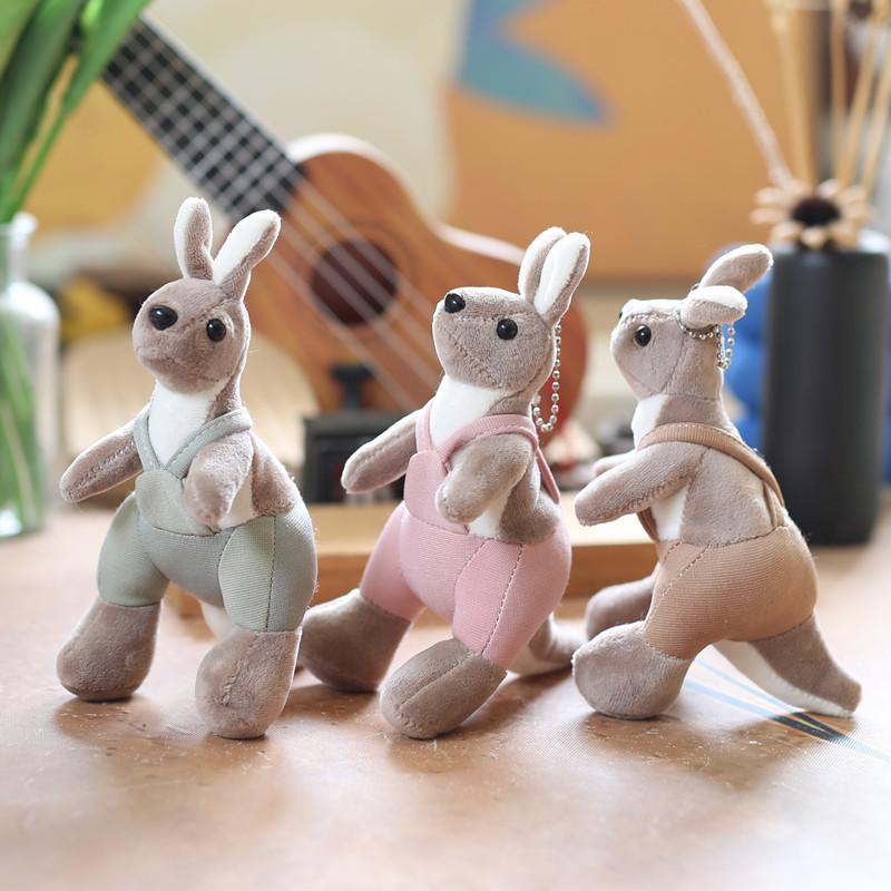 Cute Adorable Kangaroo Plush Toy Soft Keychain Cartoon Bag Accessory Doll 15cm