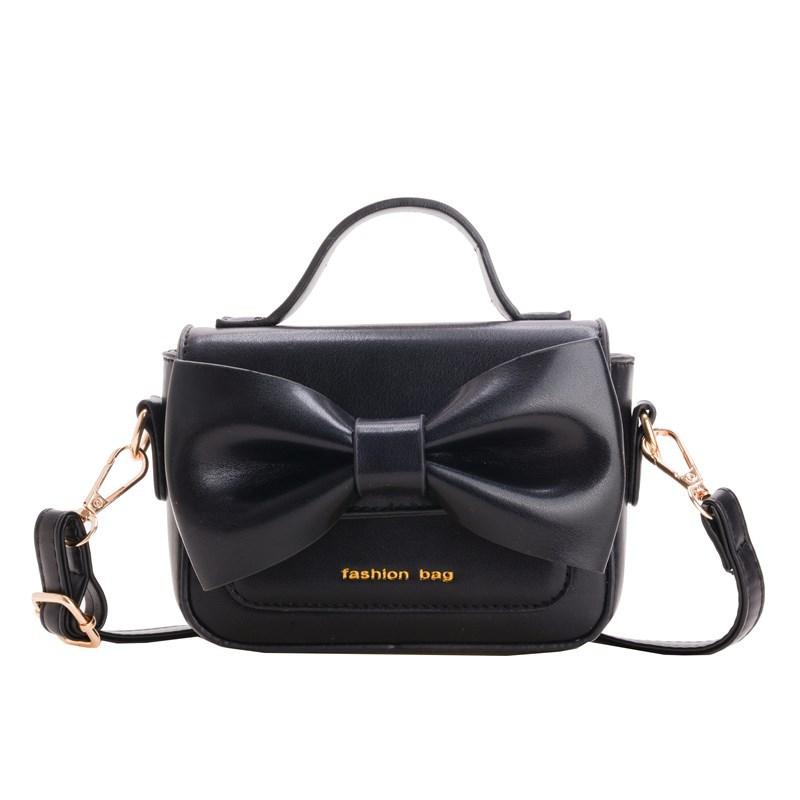 Mini Pu Charming Handbag For Girls And Boys With Delightful Bow Design For School Use