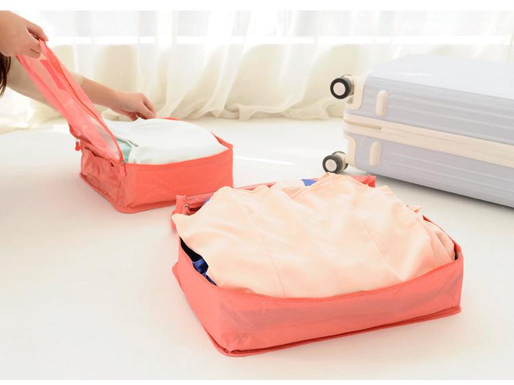 Home Travel Six-Piece Storage Set: Lingerie & Clothes Organizer with Logo Print Option