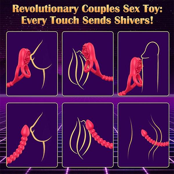 Vibrating Penis Ring, Cock Ring Remote Control G Spot Vibrator Prostate Massager 10 Vibration Modes Stimulator Sex Toys for Men Women