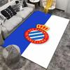 RCD Espanyol De Barcelona Logo Teppich mit Kronen-Design Blau Weiß Geeignet zur Verwendung als Anti-Rutsch-Matte für Wohnzimmer Schlafzimmer Sofas