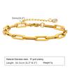 Stainless Steel Paperclip Chain Bracelet Metal Simple Bracelet For Women Men Silver Plated Punk Jewelry Gifts