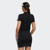 Adidas Logo Embroidered Golf Sports Short Sleeve T-Shirt Women T-Shirts Black FJ2452