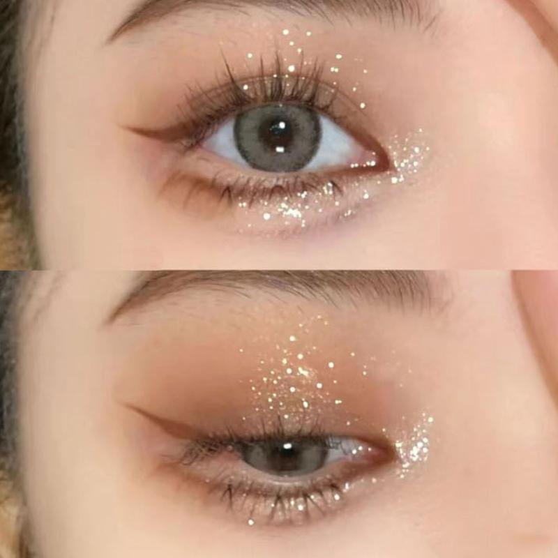 Ice Crystal Highlighter Highlighter Pearlescent Face Eye Highlighting Mashed Potato Burst Glitter Finishing Palette