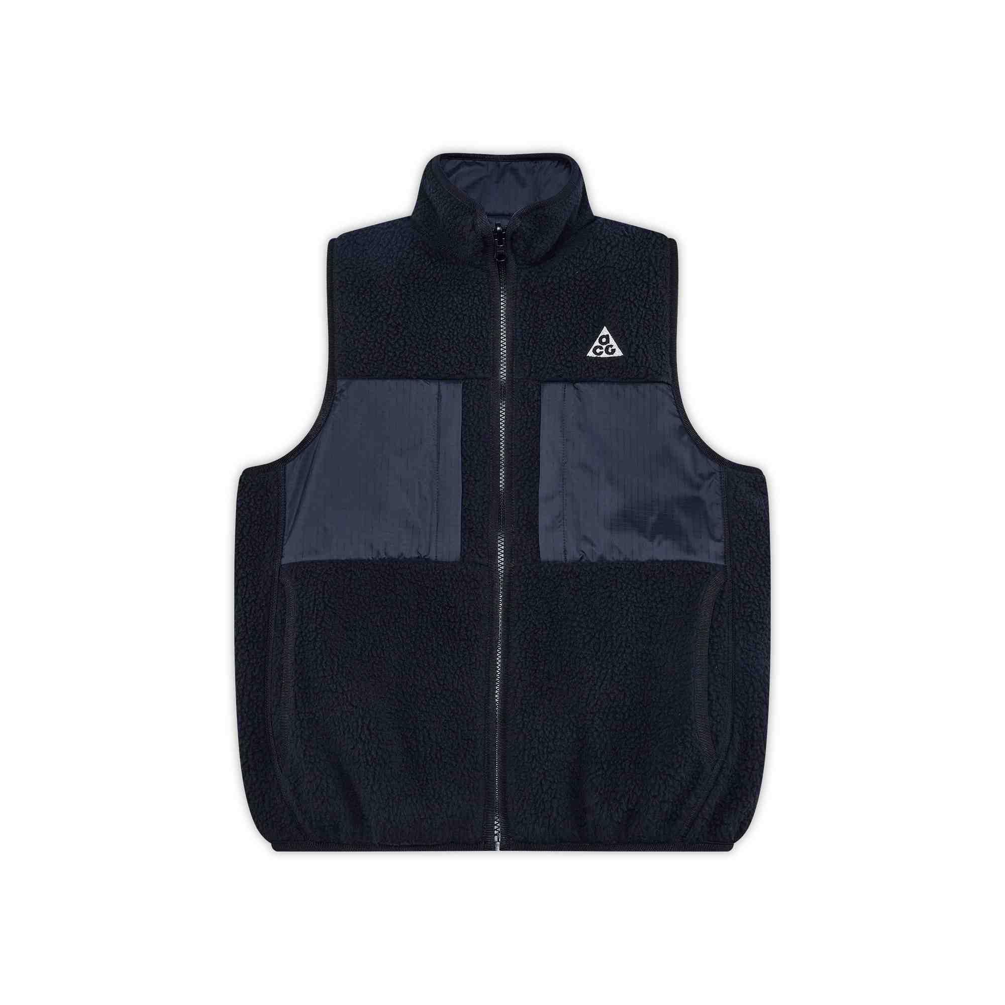 

Nike Vest Loose Comfortable Windproof Warm Kids Vests Black Mountain-White FZ5424-010 M