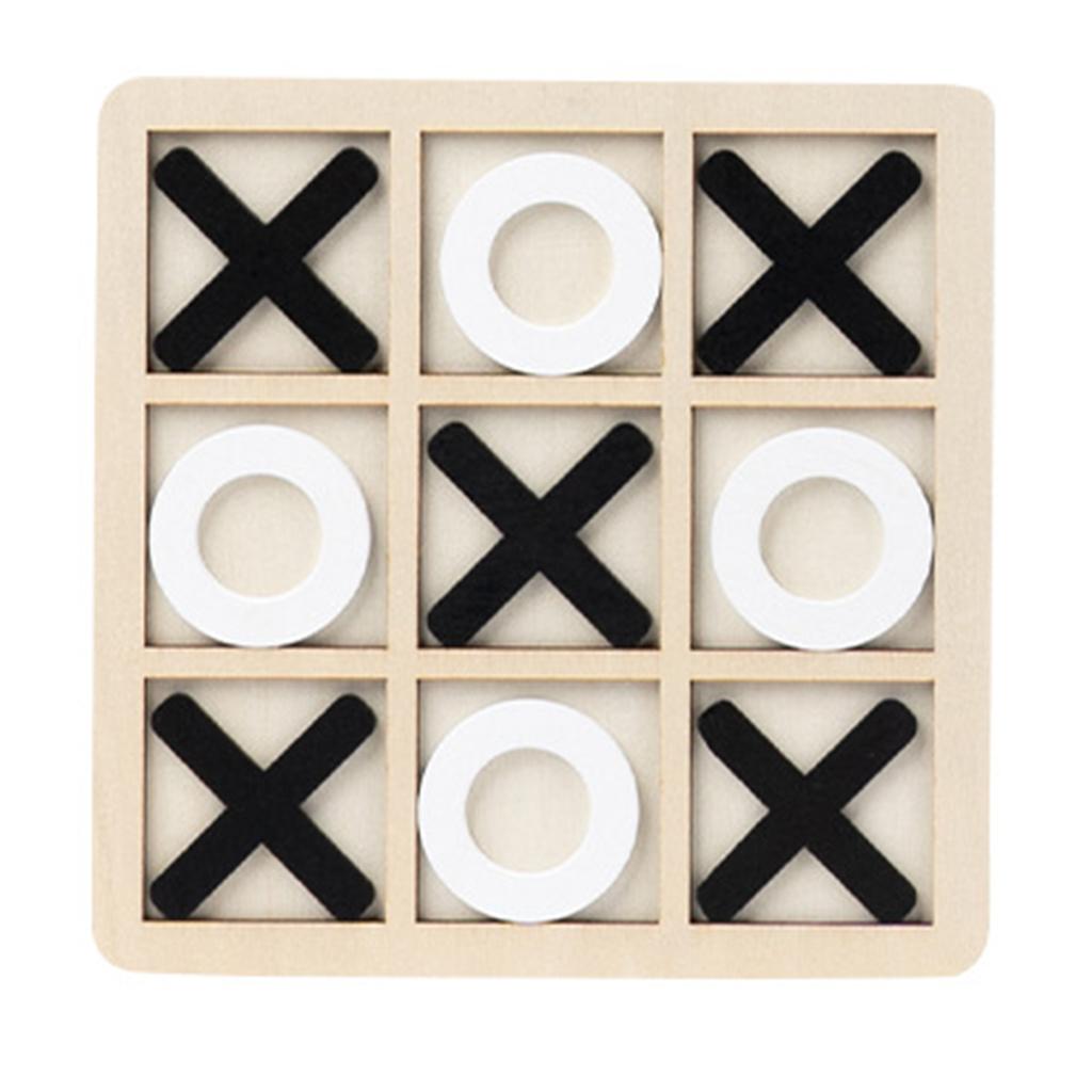 1pc Multicolored Xo & Gobang Design Children 's Puzzle Game Decorative Desktop Ornament Board Game With Parent-child Interaction