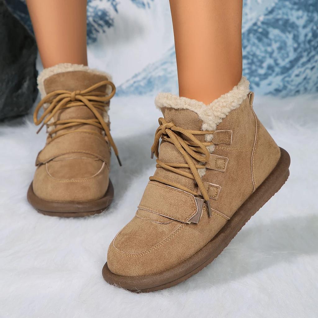 New Classic Thickened Fluff Women's Snow Boots Comfortable Warm Ankle Boots Women Winter Ladies Shoes Chunky Botas Mujer