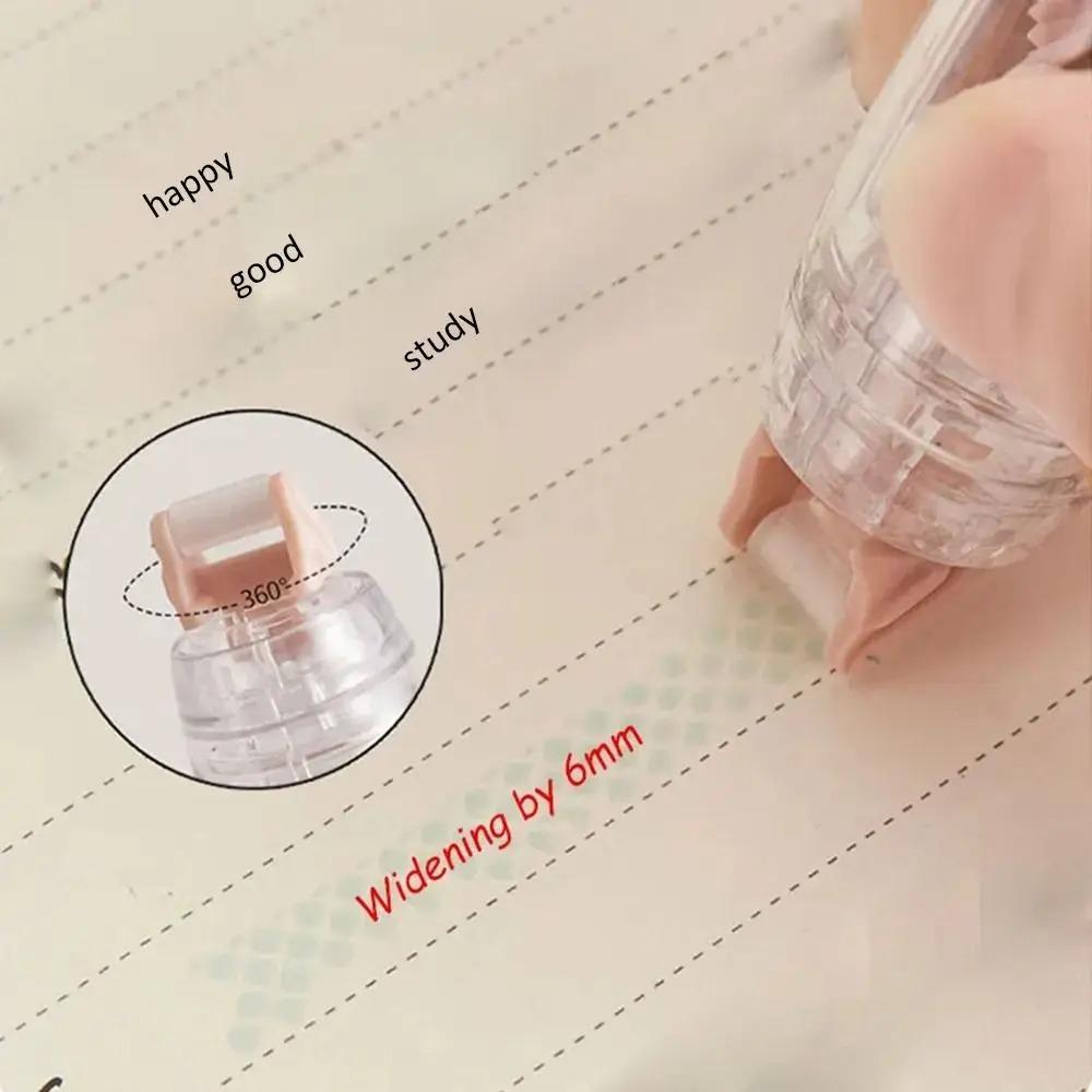 Pen Style Cartoon Double-sided Tape Refillable Roller Glue Tape Cartoon Press-On Dot Glue Ledger
