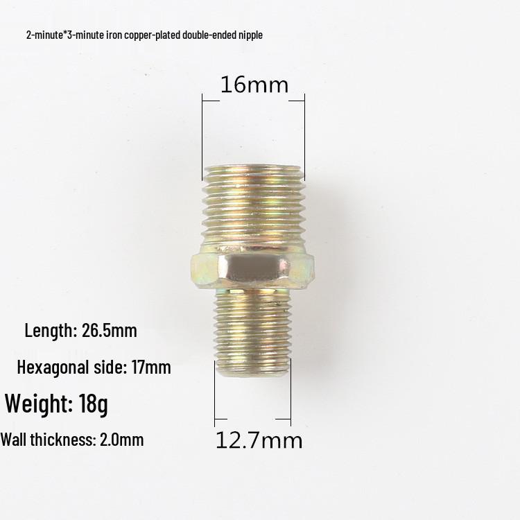 Adaptateur Réducteur Pneumatique Haute Pression pour Tuyau d'Eau avec Filetages Mâles Doubles en Pouces (1/8, 1/4, 3/8, 1/2)