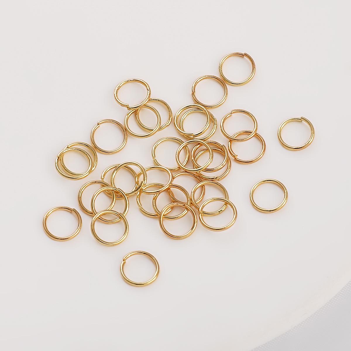 

Соединитель-петля из золота 14/18 карат для изготовления украшений своими руками - Аксессуары для браслетов, ожерелий, подвесок. 0.7mm×4mm ~50 pcs