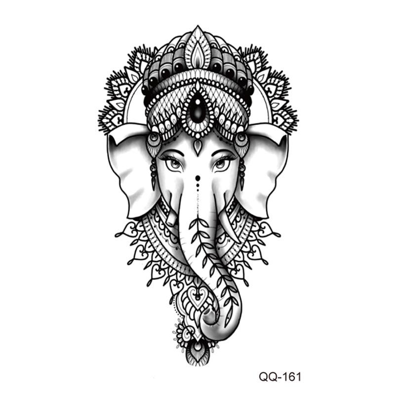 New Style Waterproof Temporary Tattoos: Floral, Butterflies & Lion Designs - Mix & Match Set