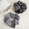 Korean Fashion Large Intestine Hair Ring - High-Texture Cloth Hair Accessory for Low Ponytail with Square Scarf Design
