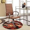 1pc Jujutsu Kaisen Satoru Gojo Anime Cartoon Design Round Carpet for Office Chair Mat, Non-Slip Rug Suitable for Home Decor, Living Room, Bedroom