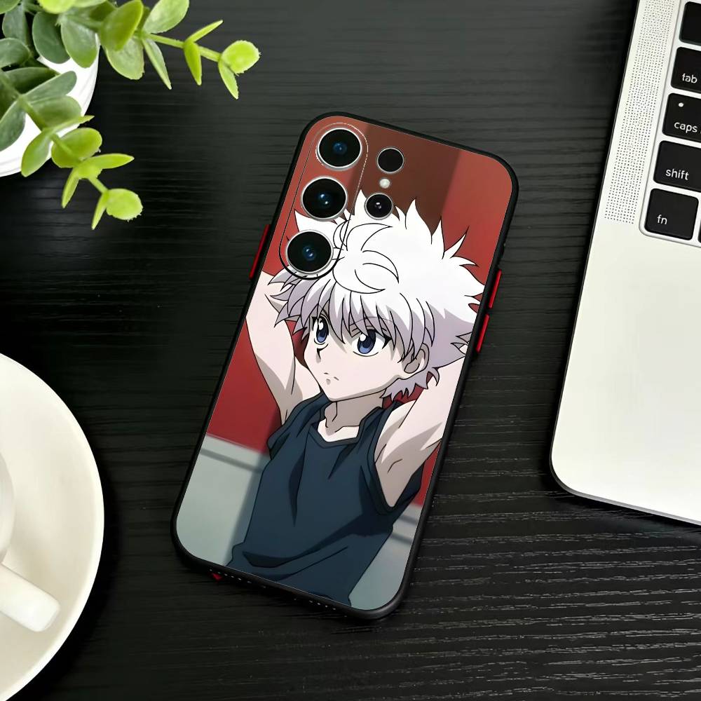 K-Killua Zoldyck H-Hunter X Hunter Phone Case For Samsung S26,S25,S24,S23,S22,S21,S20,Plus,Fe,Lite,Others Black Cover