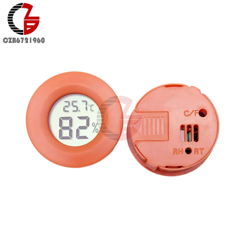

Mini Round LCD Digital Thermometer Hygrometer Temperature Humidity Sensor Meter Thermal Moisture Detector Monitor for Fridge красный