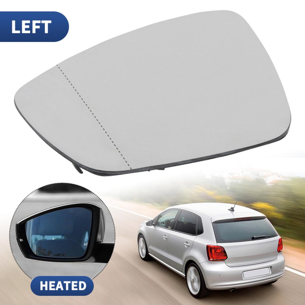 Car Front Left Right Side Wing Heated Mirror Glass Convex Lens Glasses For VW POLO 2010 2011 2012 2013 2014 2015 2016 2017