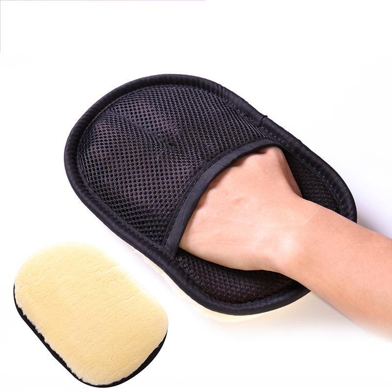 Wool Velvet Car Wash Gloves - Thick Cleaning & Waxing Accessories