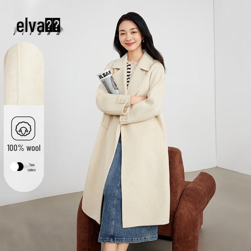 

Elva Island Women s Double-Faced Wool Coat S