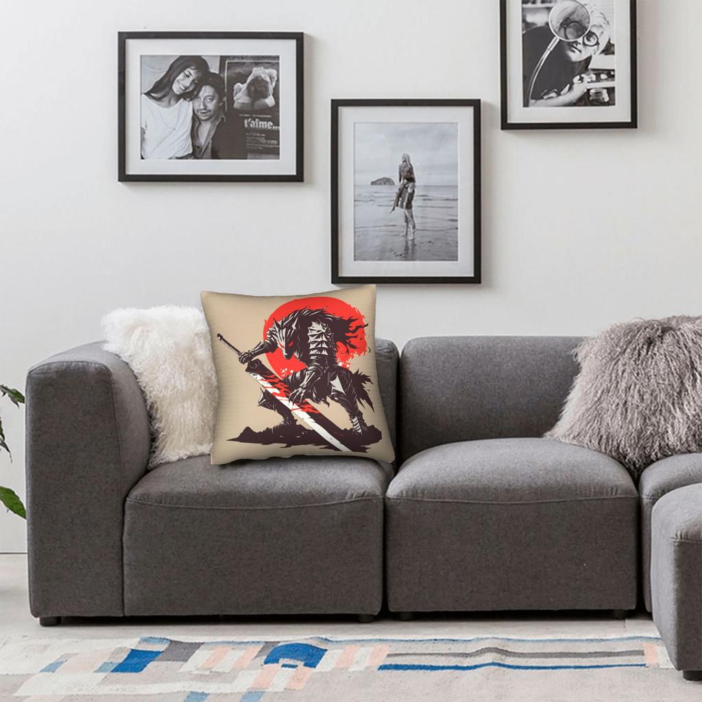 B-Berserks Pillow Cover Cute Funny Pillow Case For Sofa Car Home Decor Graphic Cushion Cover Gift