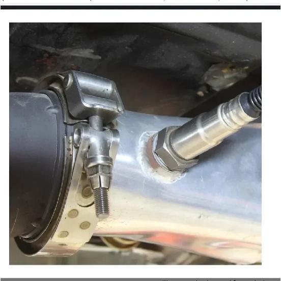 O2 Sensor Bung Stainless Steel Oxygen Mounting Bungs and Plugs Adapter M18 X 1.5 Thread Notched Style Exhaust Weld In Bung with