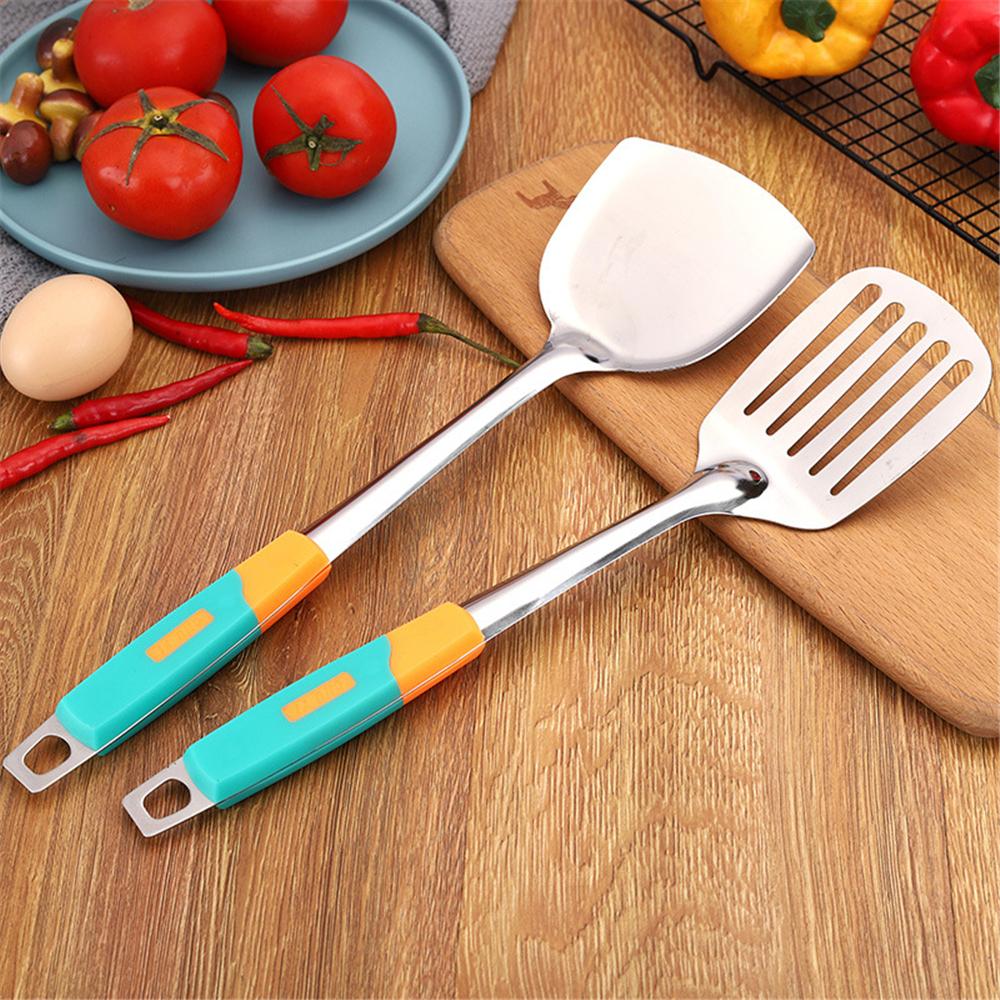 1/5 SZTUK Zestaw Przyborów Kuchennych ze Stali Nierdzewnej Gospodarstwo Domowe Łopatka Łyżka do Zupy Durszlak Kuchenne Gotowanie Łyżka do Zupy Gadżety