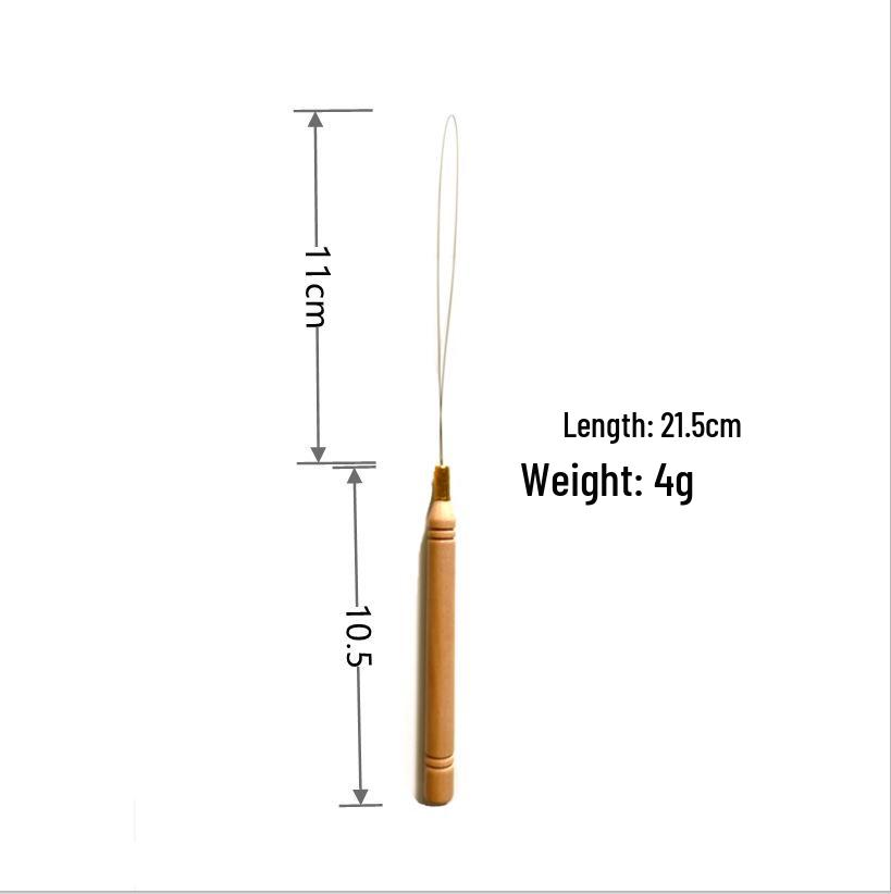 Korean Copper Handle Hair Extension Crochet Hook for Hair Weaving