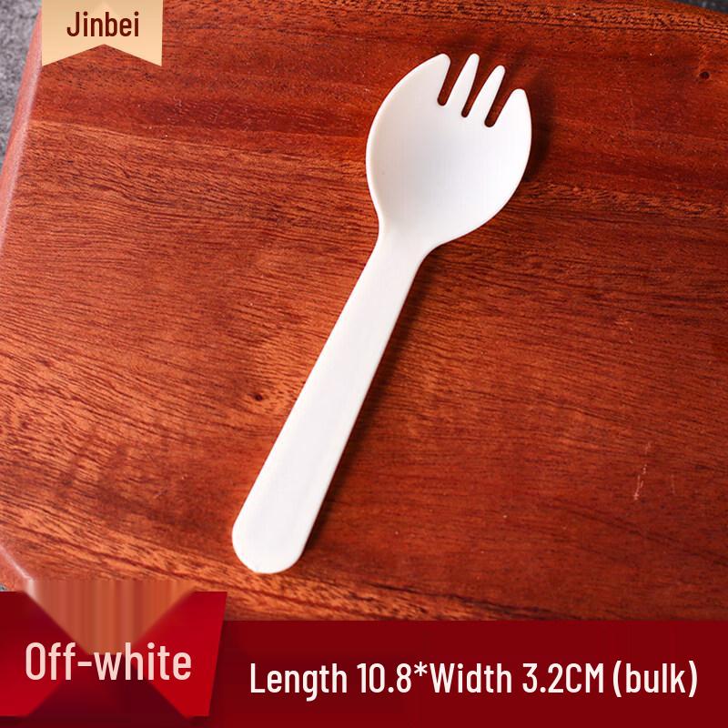 ZISIZ Disposable Plastic Cake Forks & Spoons Set