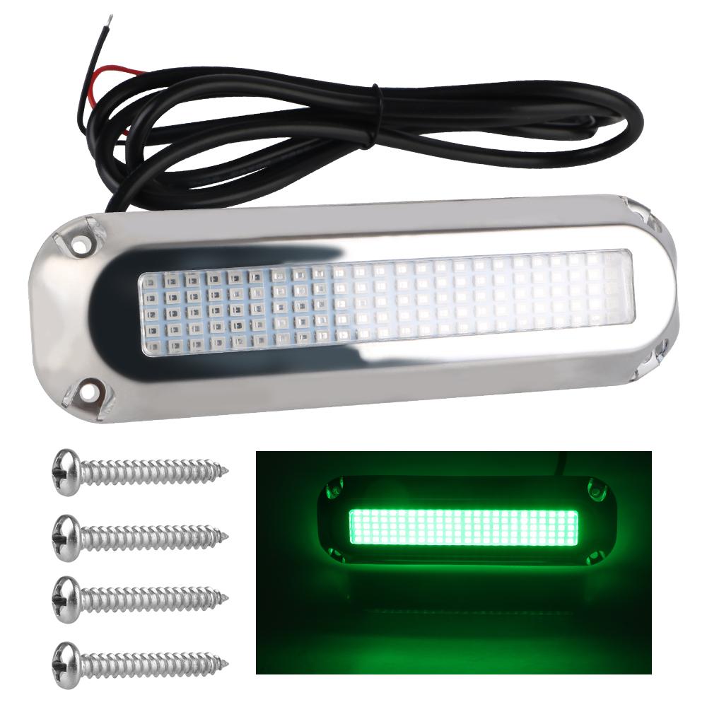 

120 светодиодов 60 Вт подводный понтонный транцевый светильник подводное освещение 10 В-30 В для морского судна яхта лодка транцевый светильник зелёный