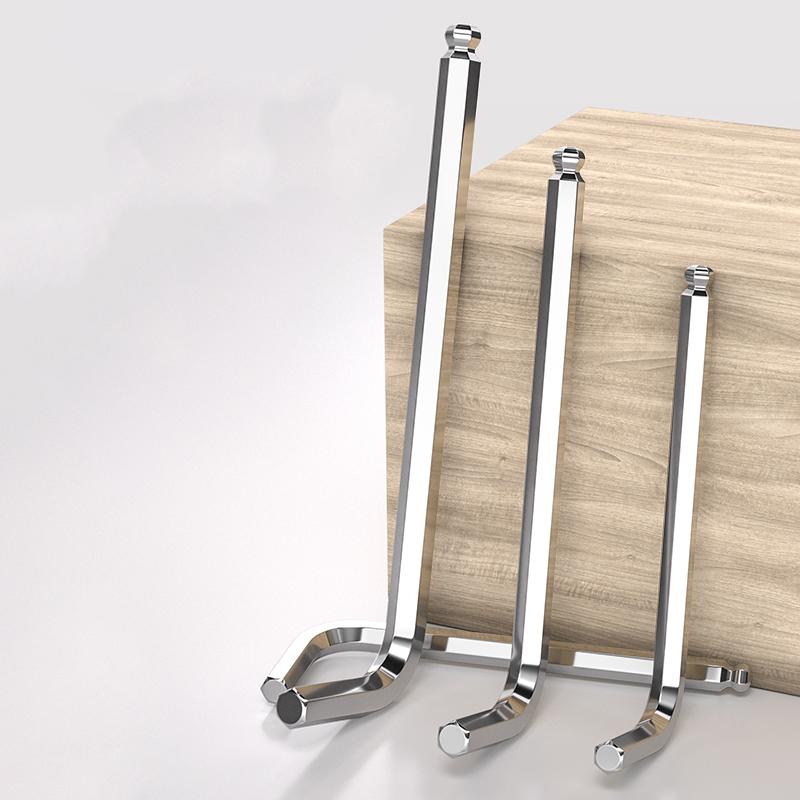 1.5-2-2.5-3-4-5-6-8-10-20Mm Professional Allen Wrench L Shaped Round Head Hexagonal Keys L-Type Repair Tools Hand Tool
