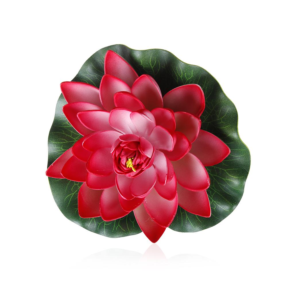 Decoration Floating Plants Floral Foam Fake Plants Water Lily Artificial Lotus Flower Simulation