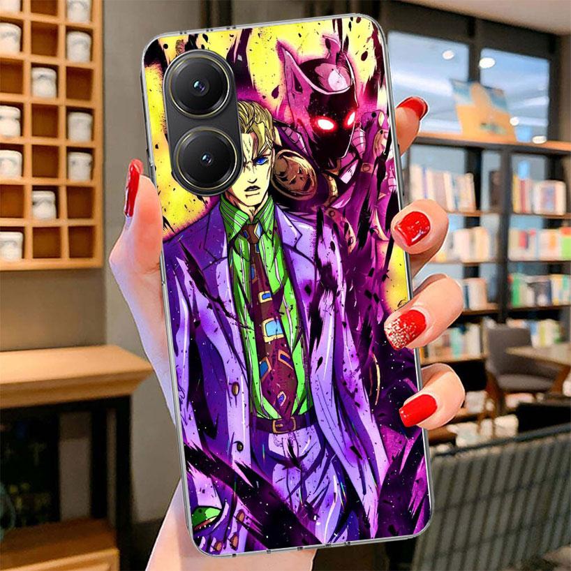 JoJo Kira Yoshikage Killer Queen Phone Case For Xiaomi Poco F7 Ultra X7 X6 X5 Pro M7 Redmi 15C 15 13C 13 12C 12 10C 10 9A 9C 9T
