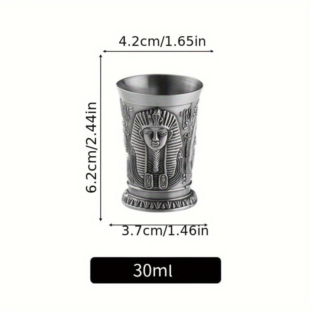 3-Piece Vintage Pharaoh Sphinx Wine Glass Set—Perfect for Bars, Pubs, Nightclubs, and Restaurants