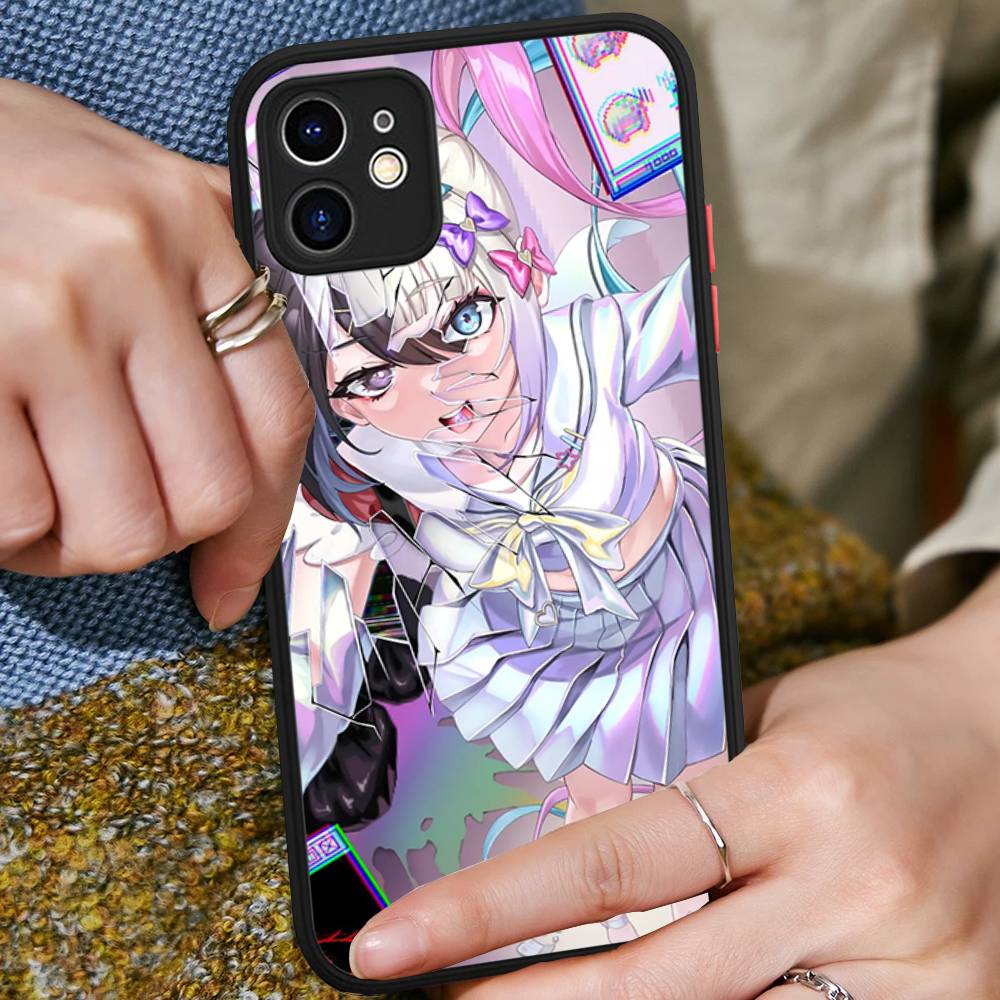 anime Needy Streamer Overload For iPhone 11 12 13 14 15 16 Pro Max Plus X XS MAX Shockproof Matte Back Cover