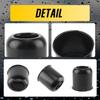 2Pcs 4.25" Push Through Wheel Center Caps Stainless Trailer Open Ended Hub Cap for Truck SUV RV Boat Wheel Rim (Fit 4.25" Bore 4.33" H Matt Black)