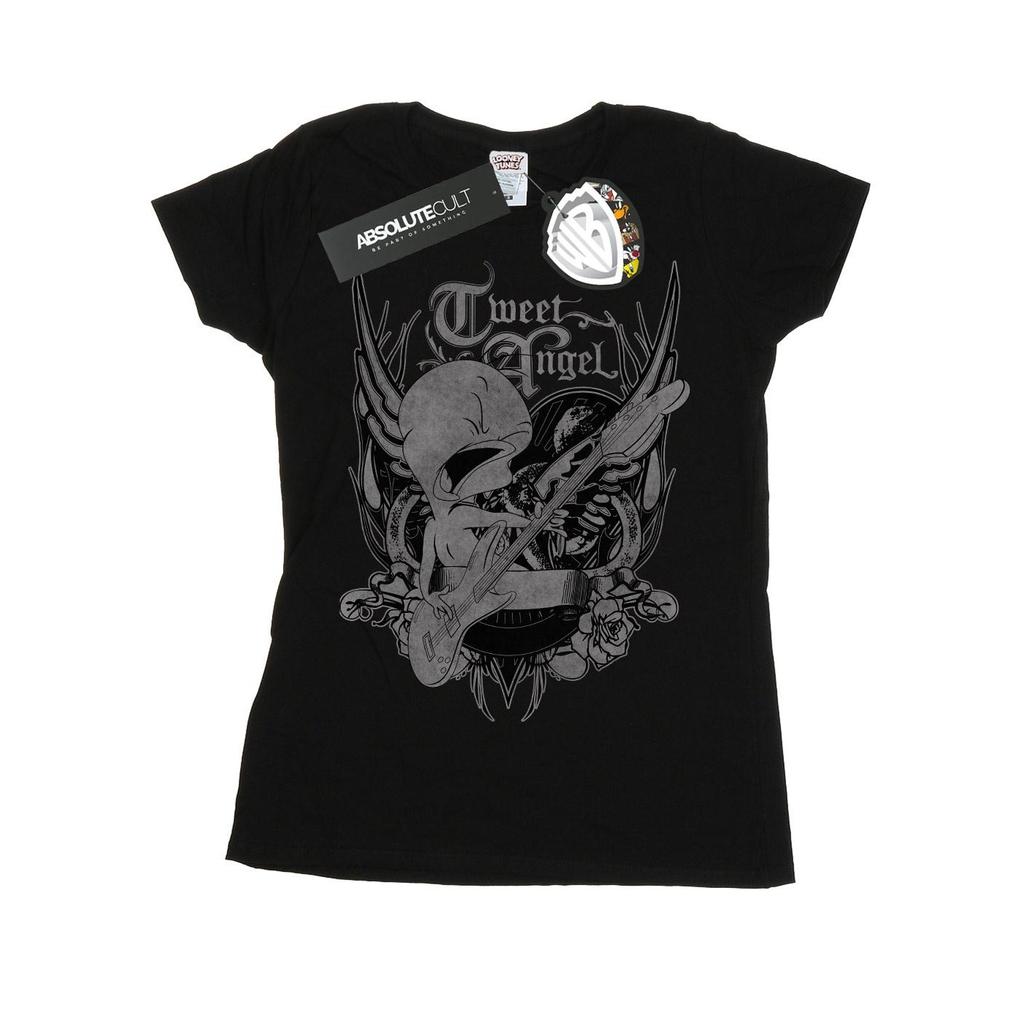 Looney Tunes Womens/Ladies Tweety Pie Rock Cotton T-Shirt