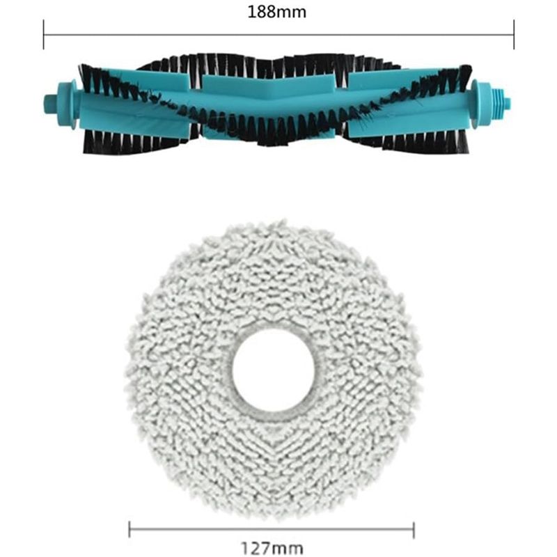 A20F-For Cecotec Conga 11090 Robot Vacuum Cleaner Replacement Parts Main Side Brush Hepa Filter Mop Cloth