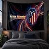 Personalized Tapestry Wall Hanging Atletico Madrid FC Pattern Art Background Cloth