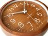KATOMOKU Muku Clock 2 Walnut Wall Clock with Continuous Second Hand Radio km-46WARCS 306mm (SKP Clock)