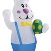 Inflatable Bunny Yard Decoration 6.2ft Cute Blow Up Outdoor Decoration For Easter Christmas Decoration Ornaments