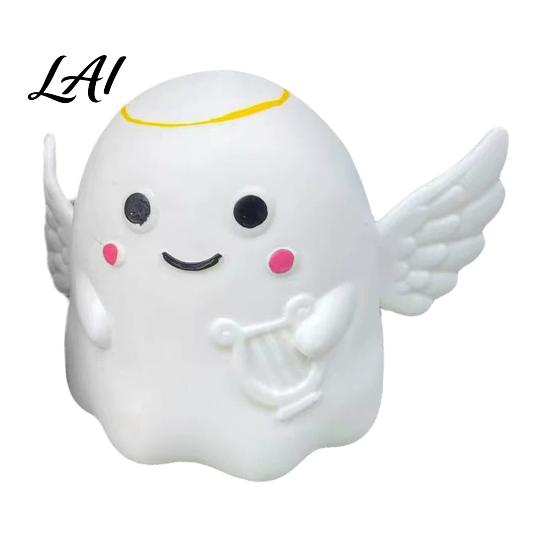 Ghost Desk Accessories Halloween Squeeze Toy Angel Demon Stress Relief Slow Rebound Ball Fidget Party Favors Office Toy