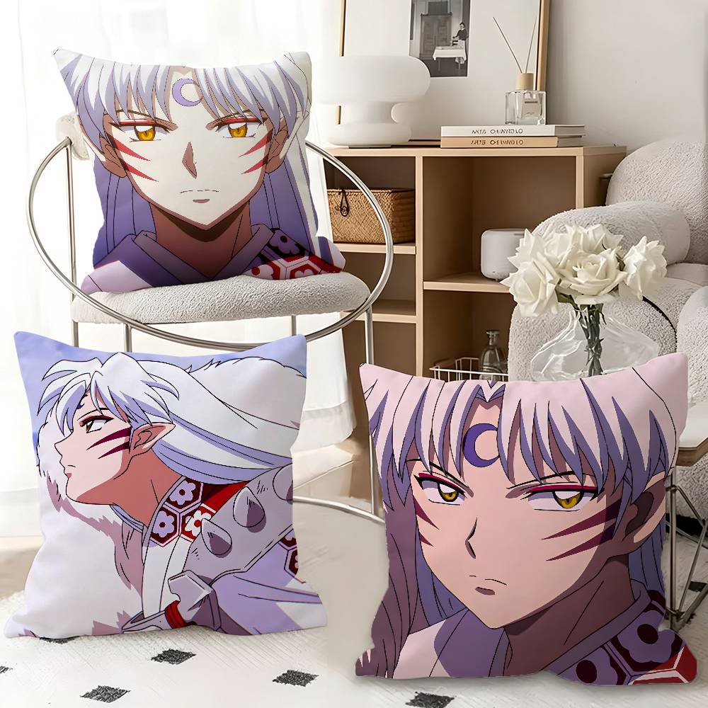 1pc Sesshomaru Pillow Case Fashion Square Pillowcase Bedroom Sofa Room Ins Decoration Leisure
