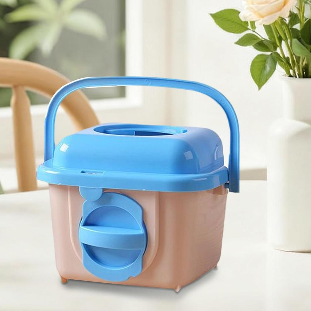 Hamster Transportbox Tragbare Transportkiste mit Griff Atmungsaktiver Kleintierkäfig für Hamster Rennmaus Chinchilla Igel Frettchen