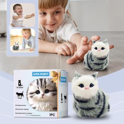 Elektrikli Kedi Oyuncağı, Ses Etkileşimli Eğlence Çocuk Oyun Arkadaşı Simülasyon Kedi
