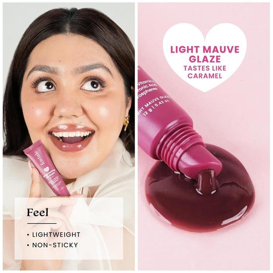 Balsamo Labbra Illuminante SPF 30 Foxtale per Labbra Scure con Peptidi e Vitamina C | Illumina e Idrata le Labbra | Balsamo Labbra Colorato - Light Mauve Glaze 12g