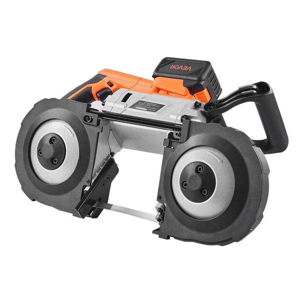 20V Portable Band Saw Kit, 127 Mm X 115 Mm Cutting Depth, AC 220V, 360W Bandsaw with Brushless Motor, 4.0 Ah Battery, Cordless and Compact Portaband,