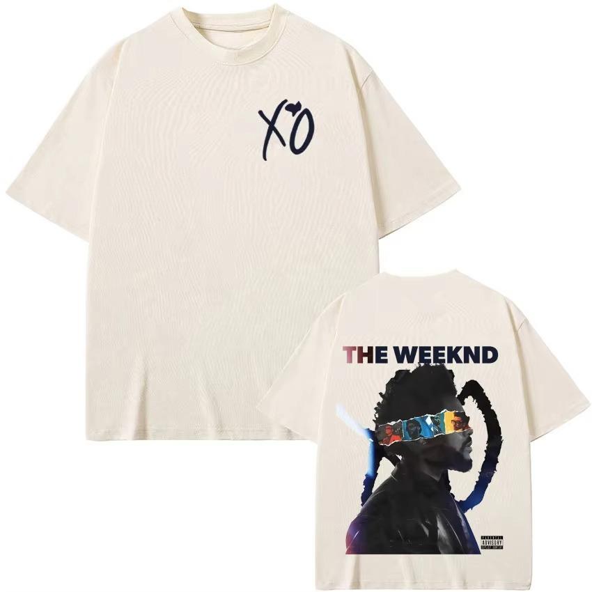 RAPPER The Weeknd XO Tour 2026 summer Mens Womens Music High Quality Harajuku Short Sleeve Top Hip Hop Gothic Clothing Tshirts